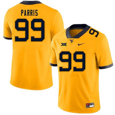 Men's West Virginia Mountaineers NCAA #99 Kaulin Parris Gold Authentic Nike Stitched College Football Jersey GS15X66CU